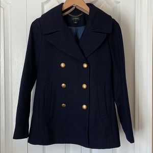 J Crew Navy Peacoat